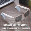 Xmenha Bluetooth Smart Glasses for Men Women Photochromic Sunglasses Smart AI Music Glass with Speakers for iPhone Android view 3