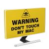 Baocicco Don't Touch My Stuff Computer Monitor Dust Cover 22, 23, 24, 25 Inch Funny Humorous Warning Anti-Static Dustproof Protective Laptop Computer Cover for Home Office Monitor Screen Decoration view 1