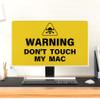 Baocicco Don't Touch My Stuff Computer Monitor Dust Cover 22, 23, 24, 25 Inch Funny Humorous Warning Anti-Static Dustproof Protective Laptop Computer Cover for Home Office Monitor Screen Decoration view 2