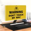 Baocicco Don't Touch My Stuff Computer Monitor Dust Cover 22, 23, 24, 25 Inch Funny Humorous Warning Anti-Static Dustproof Protective Laptop Computer Cover for Home Office Monitor Screen Decoration view 4