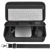 Againmore Case Compatible with Apple 2024 Mac mini M4/ M4 Pro Chip Desktop Computer, Hard Electronics Organizer Fits for Keyboard, Magic Mouse, Charger and Accessories (Box Only)-Black view 1