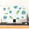 Baocicco Tropical Leaf Monitor Dust Cover 22, 23, 24, 25 Inch Summer Holiday Hawaii Foliage Waterproof Computer Monitor Cover Anti-Static Dustproof Protective Cover for Home Office LCD/LED/HD view 2