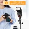 Angoily Flash Bracket Umbrella Holder Flash Lamp Bracket Softbox for Tripod Vertical Horizontal Compatible Led Light view 4