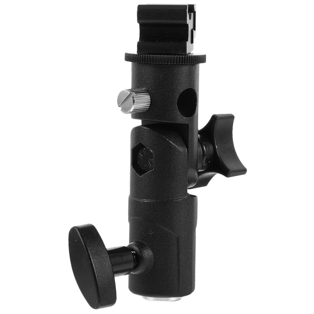 Happyyami Photography Stand Flash Bracket Holder for DSLR Camera Light Stand Flash Mount Umbrella Holder Swivel Joint