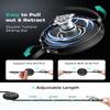 100W Retractable Car Charger 4 in 1 Travel Essentials Multi Charging Cable USB C/L Fast & Carplay for iPhone 16/15/14/13 iPad MacBook Samsung S24/S23+ Multiple Chargers for All Devices-2.95ft view 4
