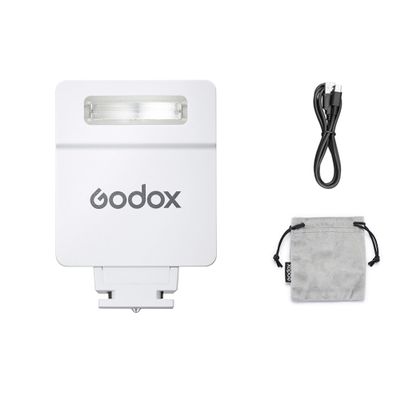 GODOX iM22 Camera Flash, Mini Flash Speedlite, Godox Flash for Fuji, Sony Nikon, Canon Camera etc, Color White