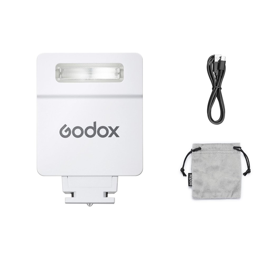 GODOX iM22 Camera Flash, Mini Flash Speedlite, Godox Flash for Fuji, Sony Nikon, Canon Camera etc, Color White