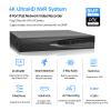 VIKYLIN 8 Channel Security Camera System, Full Function 4 x 4K 8MP Turret PoE IP Cameras,Smart Human/Vehicle Detection, 1-Way Talk112 Wide Angle, 98Ft Night Vision, Blue Iris, NDAA Compliant, Black view 2