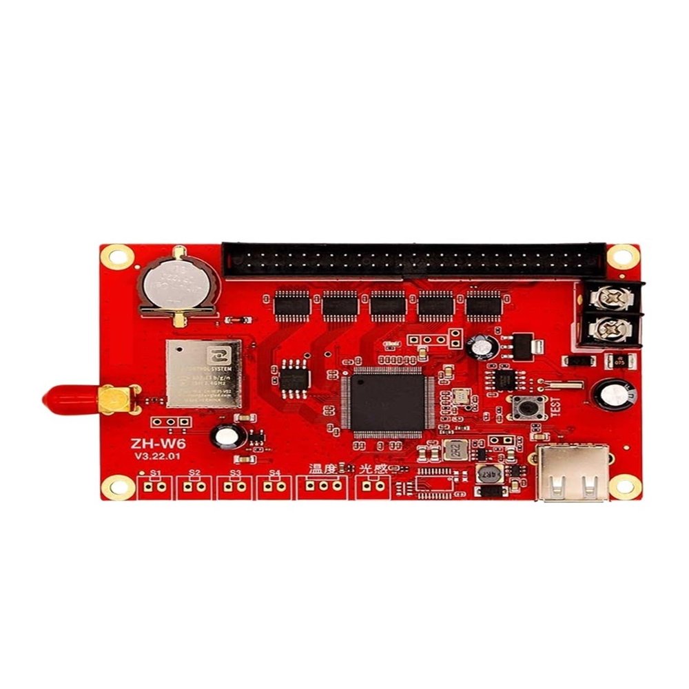 KACOME Control Card ZH-W6 Change The Word Outdoor U Disk Single and Dual Color LED Display