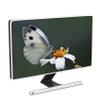 Baocicco Butterfly Monitor Dust Cover 22, 23, 24, 25 Inch Natural Insect with Flower Laptop Computer Cover for Home Office Computer Decoration Anti-Static Dustproof Protective Cover for LCD/LED/HD view 1