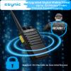 eSynic 5-Pack Walkie Talkies-5KM/3Miles Long Range 16CH Digital Walky Talky with Earpieces-USB-C Rechargeable, VOX Hands-Free, Noise Reduction&Durable Boby for Construction/Events/Outdoor (5 Pack) view 2