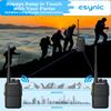eSynic 5-Pack Walkie Talkies-5KM/3Miles Long Range 16CH Digital Walky Talky with Earpieces-USB-C Rechargeable, VOX Hands-Free, Noise Reduction&Durable Boby for Construction/Events/Outdoor (5 Pack) view 3
