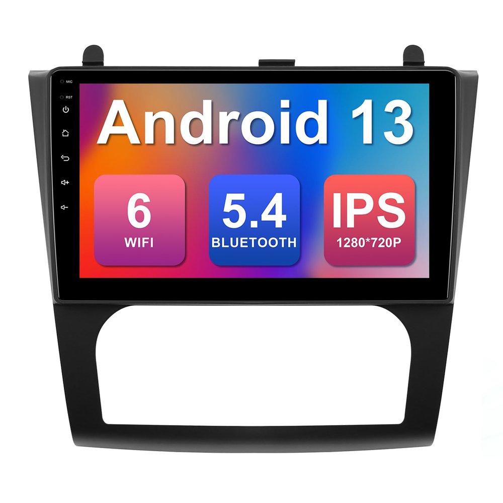 2+32G 9-inch Android 13 Car Stereo for Nissan Altima 2008-2012 (Auto A/C) IPS Touchscreen Screen Car Radio with Carplay & Android Auto Support Backup Camera GPS FM Navi BT SWC