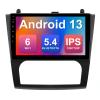 2+32G 9-inch Android 13 Car Stereo for Nissan Altima 2008-2012 (Auto A/C) IPS Touchscreen Screen Car Radio with Carplay & Android Auto Support Backup Camera GPS FM Navi BT SWC view 1