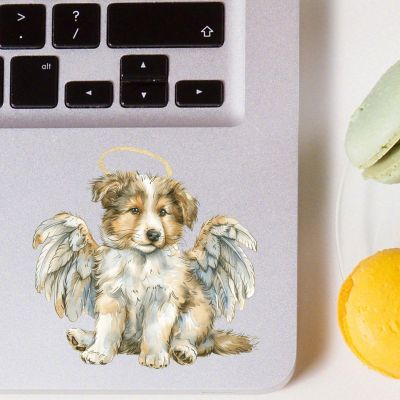 100 PCS Rough Collie Laptop Stickers Smooth Surface Use Stickers for Guitar Scrapbooking Labels 1.5"/3.75cm Sticker for Children Adult Man, Funny Gifts for Pet Owner