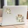 100 PCS Rough Collie Laptop Stickers Smooth Surface Use Stickers for Guitar Scrapbooking Labels 1.5"/3.75cm Sticker for Children Adult Man, Funny Gifts for Pet Owner view 4