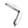 LIFKICH Desk Webcam Stand Clamp Web Cam Arm for Computer Scissor Arm Holder for Live Streaming view 4