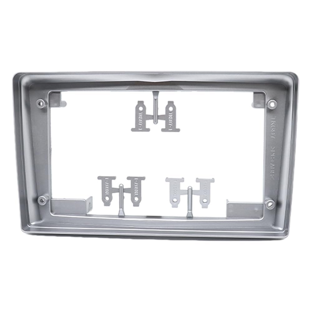 9 Inch Car Fascia Frame Adapter Canbus Box for Opel Zafira B Astra H Antara Corsa D Android Radio Dash Fitting Panel Kit (Silver)