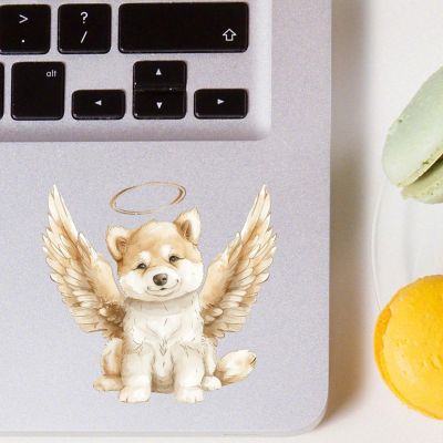 100 PCS Akita Guitar Stickers Smooth Surface Use Stickers for Computer Tumbler Guitar Water Bottle 1.5"/3.75cm Sticker for Kids Girls Adult, Funny Gifts for Pet Owner