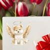100 PCS Akita Guitar Stickers Smooth Surface Use Stickers for Computer Tumbler Guitar Water Bottle 1.5"/3.75cm Sticker for Kids Girls Adult, Funny Gifts for Pet Owner view 3