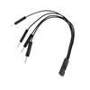 YWZBQL Wen ST 10pcs/lot Motherboard Power L*/ED + - Cable 2-Pin 2 to 4 Splitter Support Double Start Switch Male Female view 2
