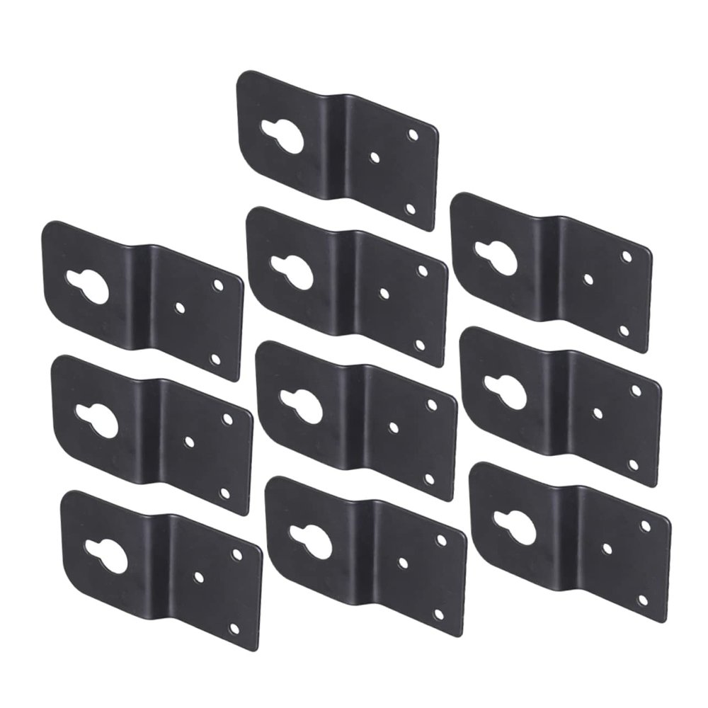 DOITOOL 10pieces Speaker Hanger Plate Mounting Brackets for Surround Sound Speakers Easy Wall Installation for Home Theater Systems