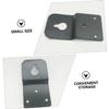 DOITOOL 10pieces Speaker Hanger Plate Mounting Brackets for Surround Sound Speakers Easy Wall Installation for Home Theater Systems view 2