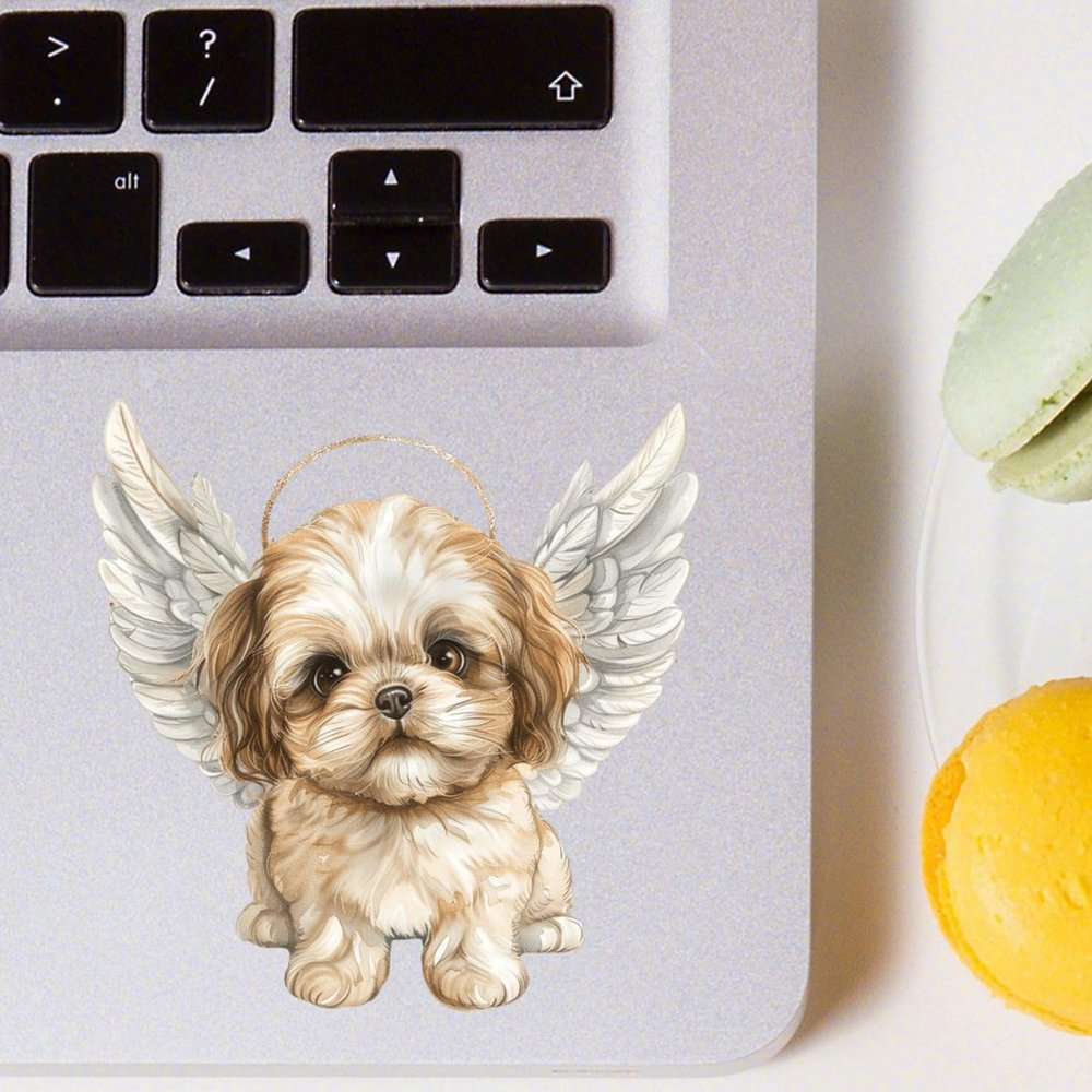 100 PCS Smooth Surface Use Decal Sticker Fun Shih Tzu Sticker for Boys Teens Kids Scrapbooking Scrapbook Laptop Water Bottle 1.5"/3.75cm, Funny Gifts for Dogs Owner