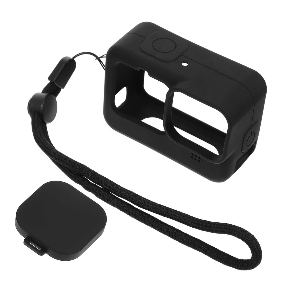 Angoily 1set Silicone Lens Cover for Lightweight Silicone Protective Case for Sports Camera Easy to Use Accurate Fit for Outdoor Adventures