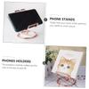 Angoily 1set Elegant Rose Gold Tablet Racks Phone Holders for Desktop Use Practical Design for Home Office Hands Support for Phones Tablets view 2
