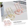 Angoily 1set Elegant Rose Gold Tablet Racks Phone Holders for Desktop Use Practical Design for Home Office Hands Support for Phones Tablets view 3