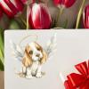 100 PCS Basset Hound Water Bottle Stickers Long-Lasting Durability Stickers for Book Scrapbook Laptop 1.5"/3.75cm Sticker for Man Women Boys, Funny Gifts for Pet Owner view 3