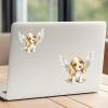 100 PCS Basset Hound Water Bottle Stickers Long-Lasting Durability Stickers for Book Scrapbook Laptop 1.5"/3.75cm Sticker for Man Women Boys, Funny Gifts for Pet Owner view 4