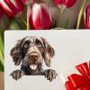 100 PCS German Wirehaired Pointer ipad Stickers Easy Application Stickers for Water Bottle Cup Laptop 1.5"/3.75cm Sticker for Man Children Kids, Funny Gifts for Pet Owner view 3