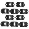 DOITOOL 20pcs Flat Hooks for Hanging Speakers Wall Mount Bracket Keyhole Speaker Holders Iron Hanger Accessories view 1