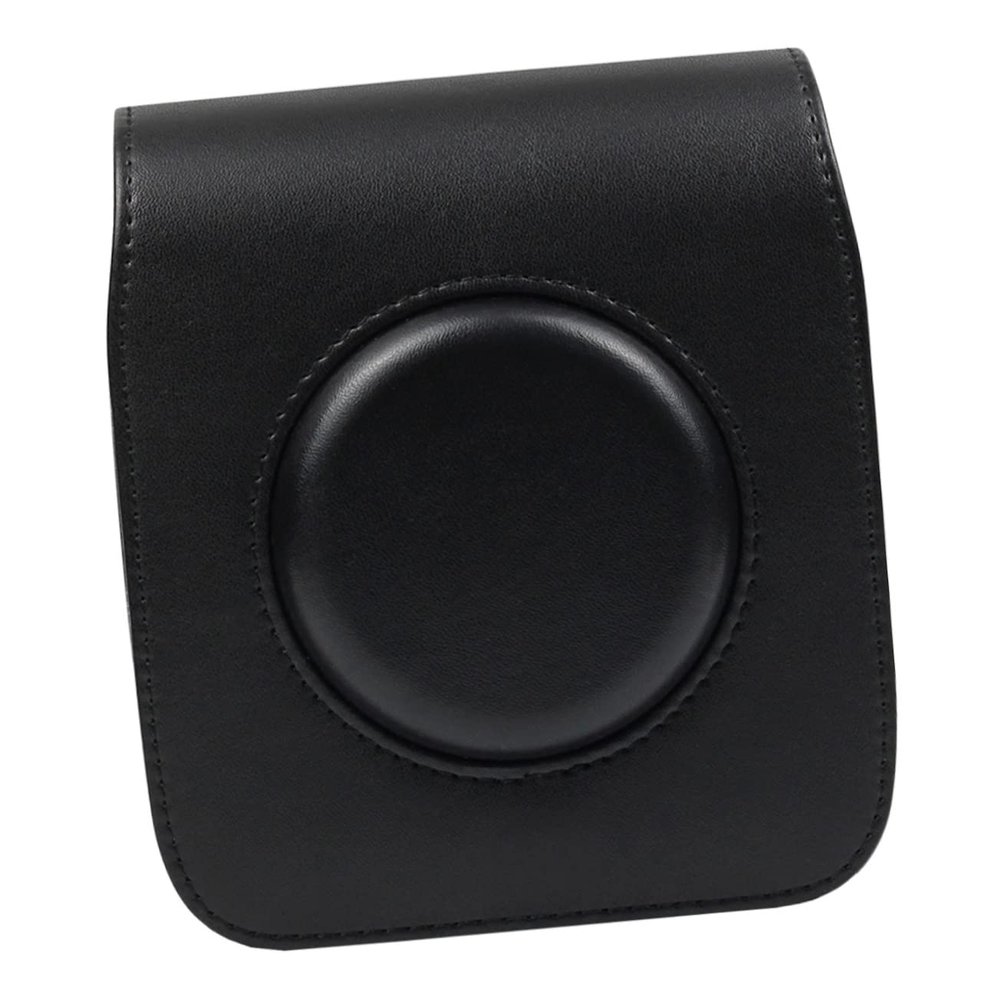 BRIGHTFUFU Camera Protective Bag Strap for Square Pu Leather Shoulder Case for Instant Film Cameras Stylish Retro Design for Easy Access