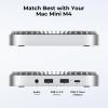 40Gbps Aluminum Hub & Stand for New M4/M4 Pro Mac mini (2024) with 40Gbps NVMe/M.2 SSD Enclosure, 2X USB-A, USB-C Host, 3.5mm Audio Compatible with All New Mac mini M4/M4 Pro view 2