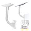 STARSIKI Precision Starlink Gen3 Antenna Mount  Multi-Angle Adjustable, Robust Aluminum Adapter for Wall/Roof/Balcony/Boat Installations (Optimized Signal & Quick Setup)-White view 1