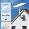 STARSIKI Precision Starlink Gen3 Antenna Mount  Multi-Angle Adjustable, Robust Aluminum Adapter for Wall/Roof/Balcony/Boat Installations (Optimized Signal & Quick Setup)-White view 4