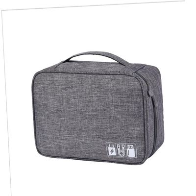 DOITOOL Canvas Cable Management Bag Portable Travel Earphone Organizer Headphone Power Bank Usb Cable Storage Pouch