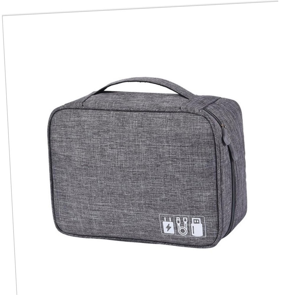 DOITOOL Canvas Cable Management Bag Portable Travel Earphone Organizer Headphone Power Bank Usb Cable Storage Pouch
