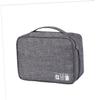 DOITOOL Canvas Cable Management Bag Portable Travel Earphone Organizer Headphone Power Bank Usb Cable Storage Pouch view 1