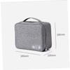 DOITOOL Canvas Cable Management Bag Portable Travel Earphone Organizer Headphone Power Bank Usb Cable Storage Pouch view 3