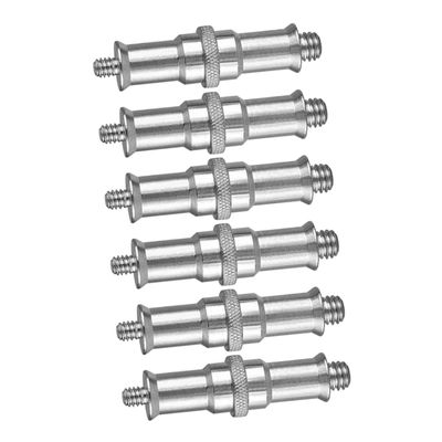 Happyyami 6PCS 1/4-3/8 Screw Adapter Set for Camera Tripods and Light Stands Cold Shoe and Hot Shoe Mount Conversion Metal Spigot Accessories for Photography Equipment