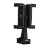 donanfe Cell Ph Double Clip Stand Mount Tablet Hands Clamp Adapter with Base for Live Streaming and Video Calls, Lightweight and Design for Easy Use view 2
