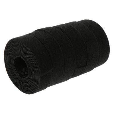Vaguelly Cable Ties 6 Rolls Hook and Loop Cable Straps Adhesive Straps for Tv Computers Cord Organizer Black