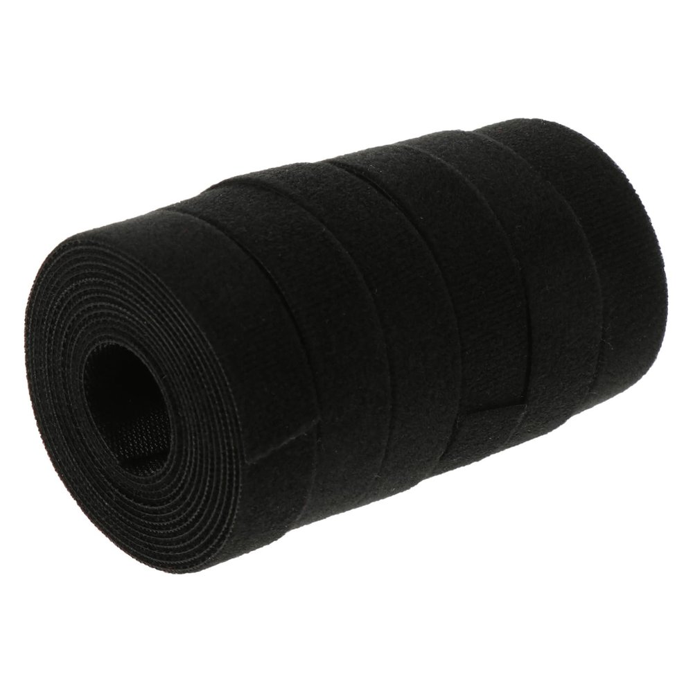 Vaguelly Cable Ties 6 Rolls Hook and Loop Cable Straps Adhesive Straps for Tv Computers Cord Organizer Black