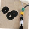 Vaguelly Cable Ties 6 Rolls Hook and Loop Cable Straps Adhesive Straps for Tv Computers Cord Organizer Black view 4