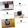 KICHOUSE Camera Protective Bag for Square Pu Leather Sling Bag Retro Design for Instant Photography and Travel Comfortable Shoulder Strap view 4
