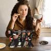ACWDMKH Case for Samsung Galaxy Tab S10 Plus/ S9 FE Plus/ S9 Plus 5G Tablet 12.4 Inch Case,360 Degree Rotating Swivel PU Leather Stand Flip Folio Cover with Auto Wake/Sleep,Cute Bookshelf Cat view 3